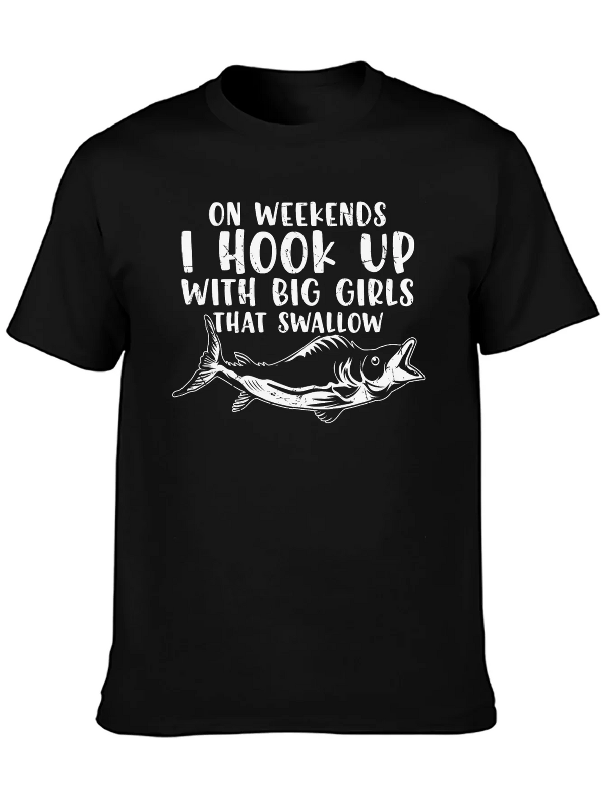 Hook Up Big Girls Fishing T-Shirt
