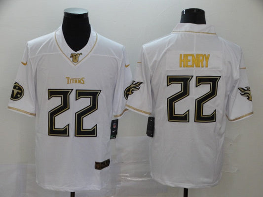 Men's Tennessee Titans Derrick Henry #22 White Game Jersey1