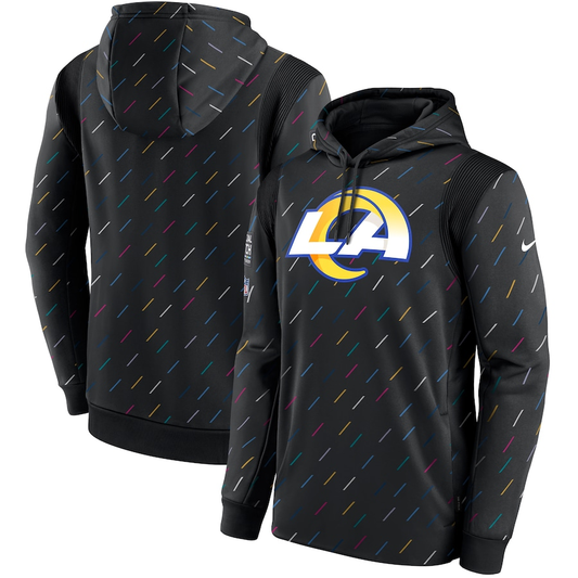 Men's Los Angeles Rams NFL 2021 Salute to Service Hoodie1 Black