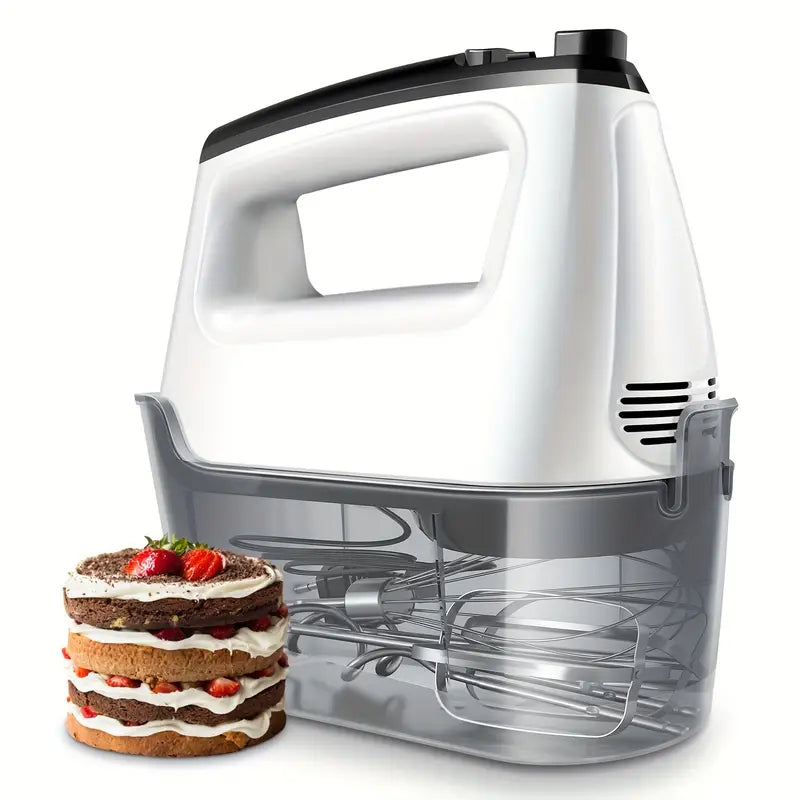 "Electric Egg Beater - 6 Speeds, Stainless Steel Double Rods"
