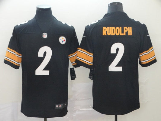 Men's Pittsburgh Steelers Mason Rudolph #2 Black Game Jersey1