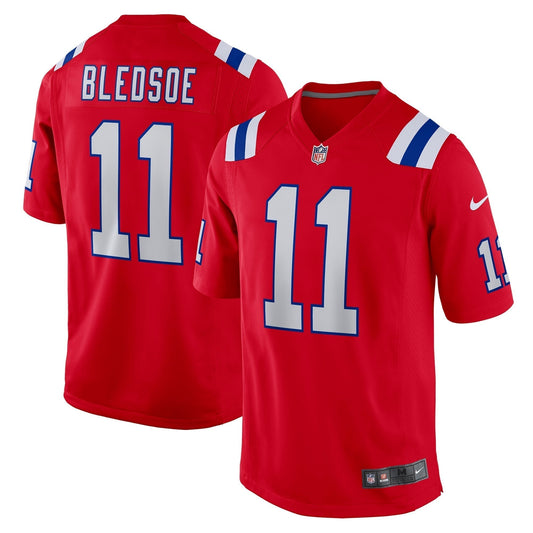 Drew Bledsoe New England Patriots Nike Retired   Alternate Game Jersey - Red