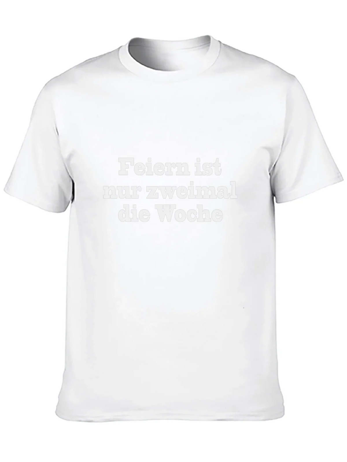 Feiern Ist Nur Zweimal T-Shirt - Black Crew Neck
