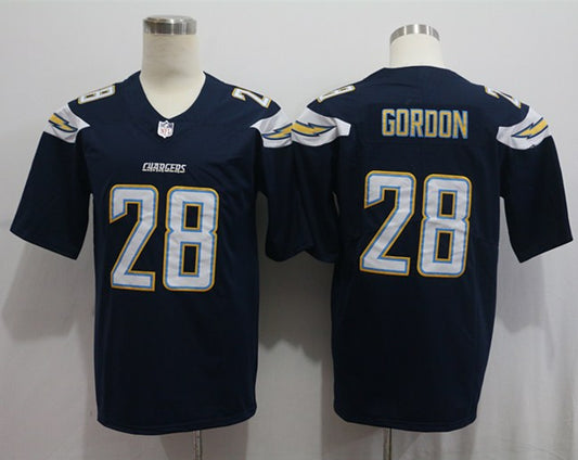 Men's Los Angeles Chargers Melvin Gordon III #28 Navy Game Jersey1