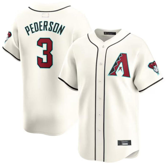 #3 Joc Pederson Player A.Diamondbacks Cream Home Limited Baseball Jerseys