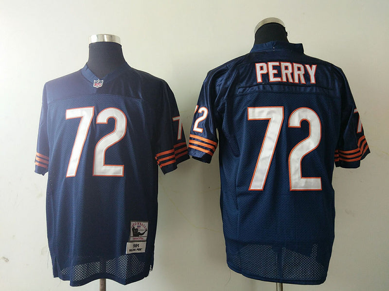 Men's Chicago Bears William Perry  Navy Legacy Replica Jersey1