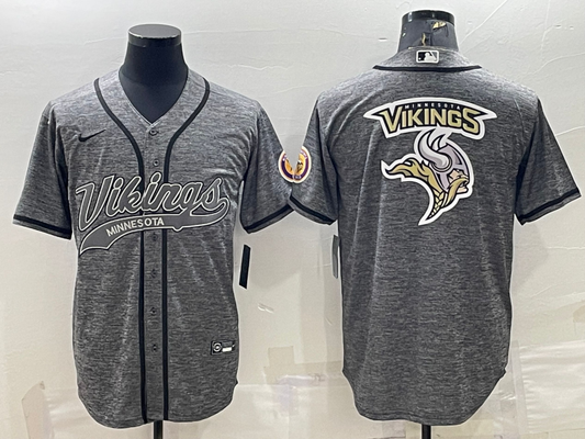 Men's Minnesota Vikings Gray Game Jersey1