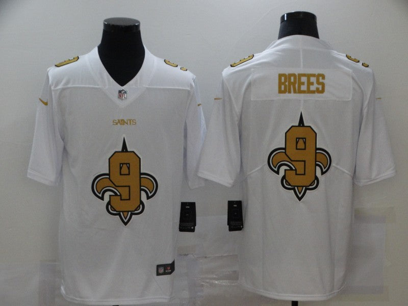 Men's New Orleans Saints #9 Drew Brees White Player Game Jersey1