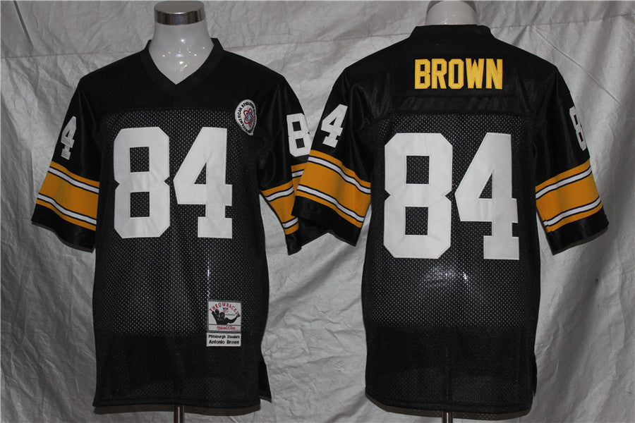 Men's Pittsburgh Steelers Antonio Brown  Black Legacy Replica Jersey1