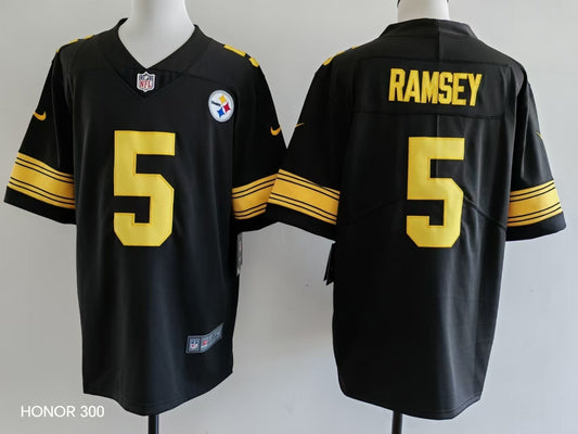 Men's Pittsburgh Steelers Jalen Ramsey Nike Jersey -  Black-yellow numbers