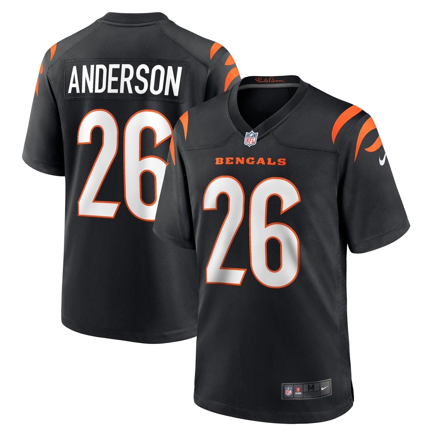 Tycen Anderson Cincinnati Bengals Nike Game   Jersey - Black