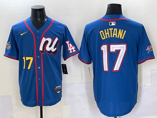 Men's National League Shohei Ohtani #17 Blue 2025 All-Star Edition Limited Player Jersey