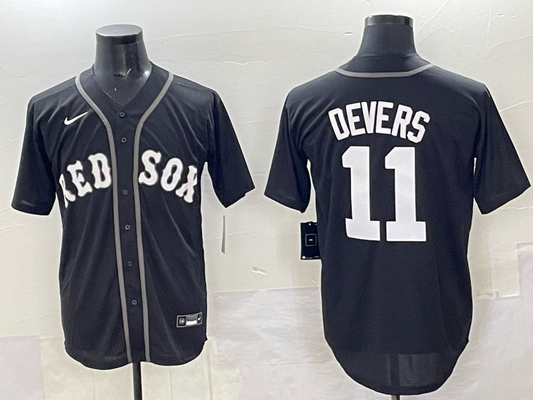 Men's Boston Red Sox Rafael Devers #11 Black Limited Player Jersey