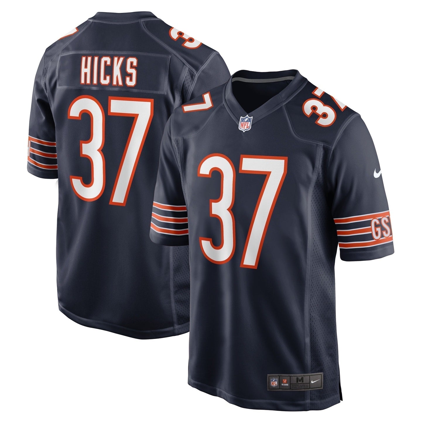 Elijah Hicks Chicago Bears Nike Game   Jersey - Navy