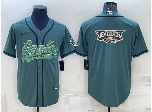 Men's Philadelphia Eagles Midnight Green Game Jersey1