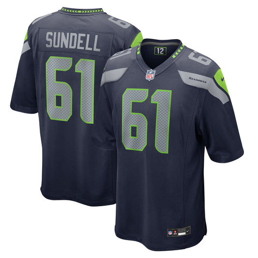 Jalen Sundell Seattle Seahawks Nike  Game Jersey -  College Navy