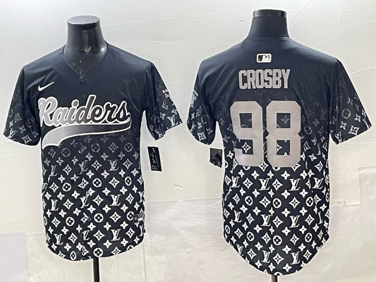 Men's Las Vegas Raiders Maxx Crosby #98 Black Team Player Game Jersey