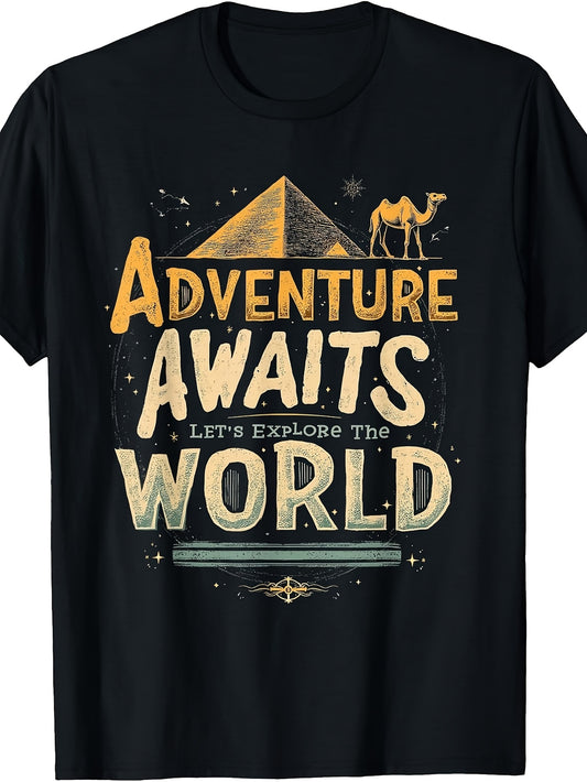 Adventure Awaits Let's Explore The World T-Shirt