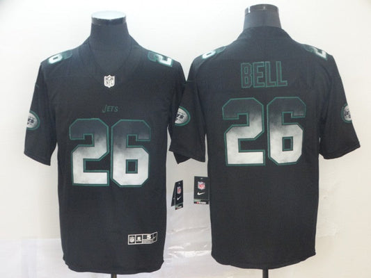 Men's New York Jets Le'Veon Bell #26 Black Player Game Jersey1