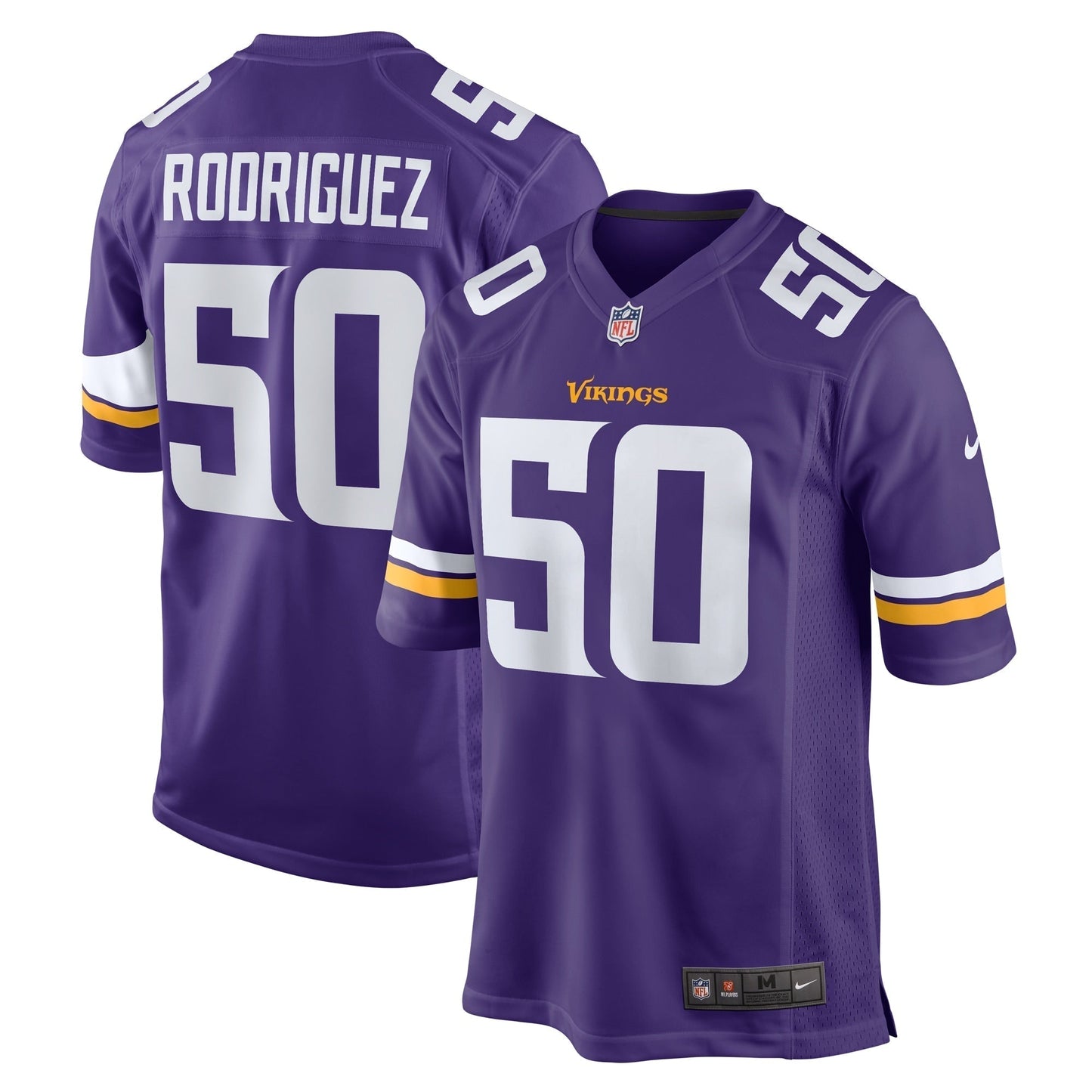 Levi Drake Rodriguez Minnesota Vikings Nike Game Jersey -  Purple