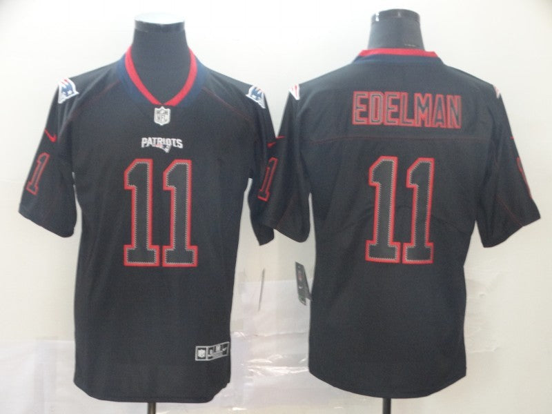 Men's New England Patriots Julian Edelman #11 Black Game Jersey1