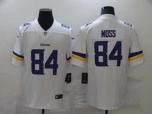 Men's Minnesota Vikings Randy Moss #84 White Game Jersey1