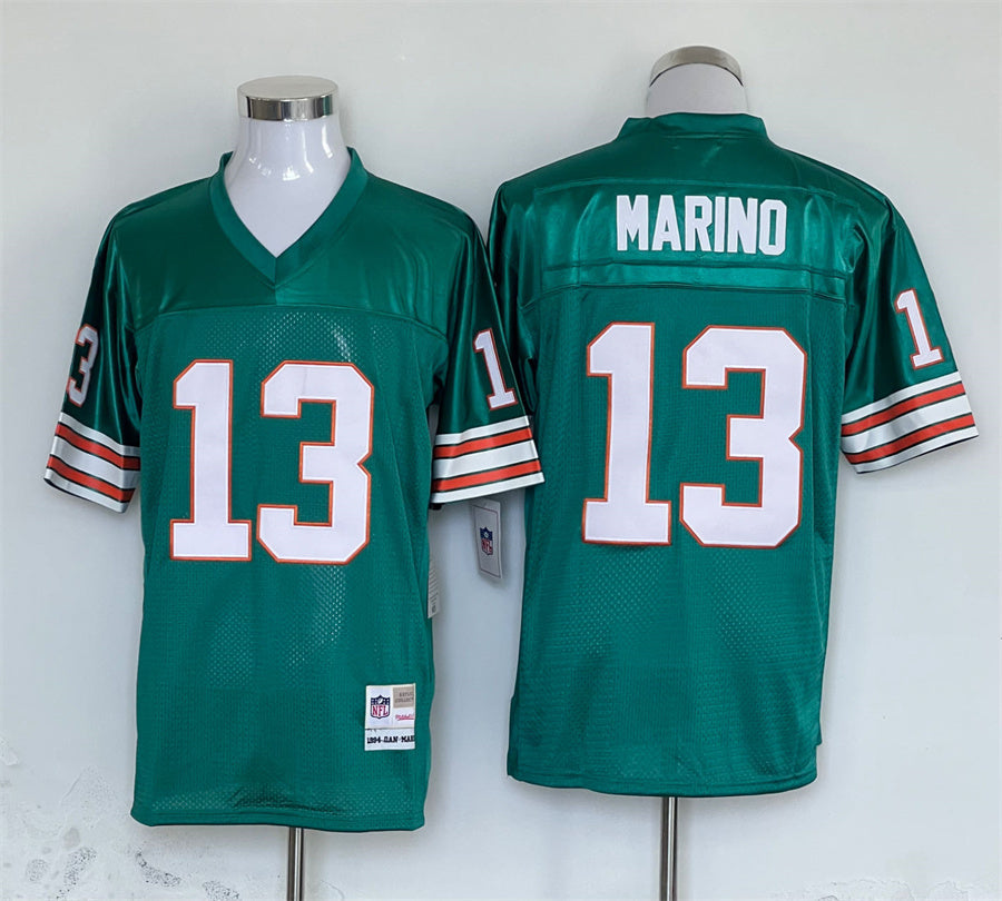 Men's Miami Dolphins Dan Marino  Aqua Legacy Replica Jersey1