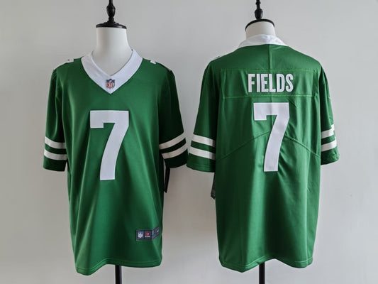 Men's New York Jets Justin Fields Jersey-Green