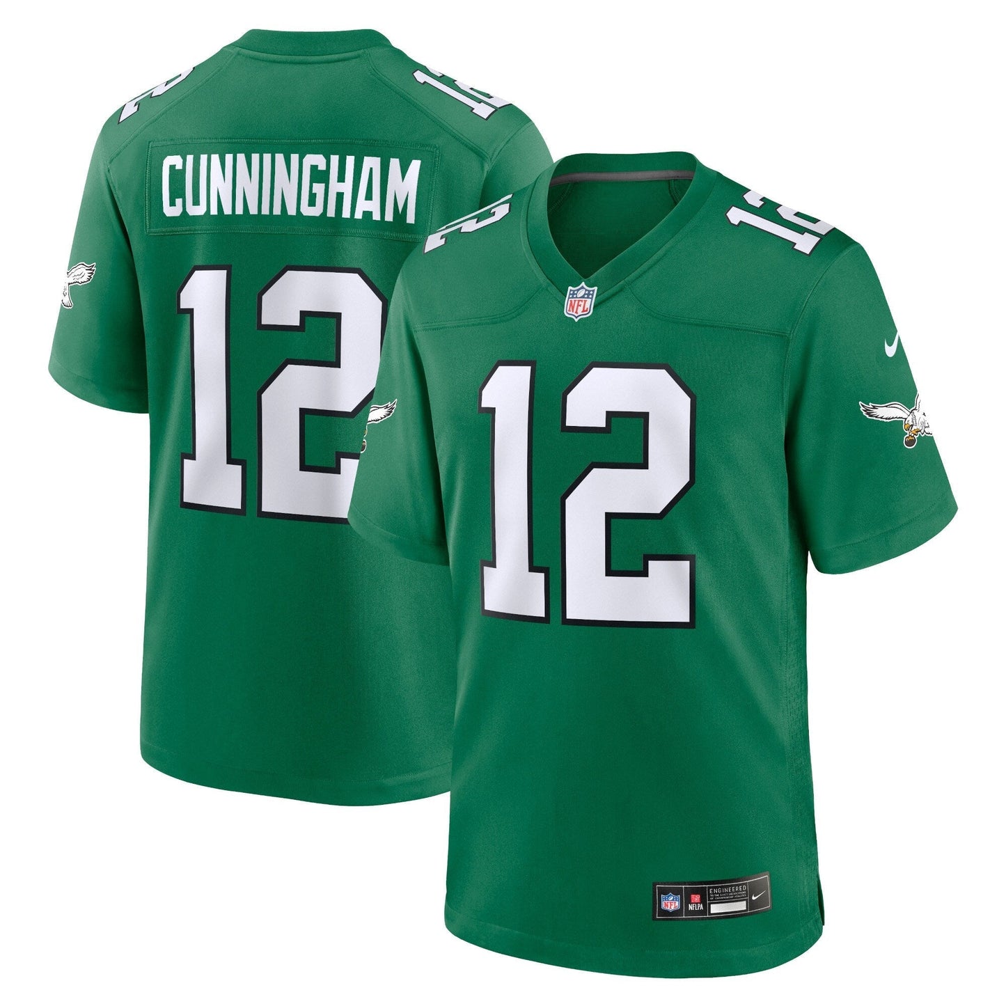 Randall Cunningham Philadelphia Eagles Nike Alternate Retired   Game Jersey - Kelly Green