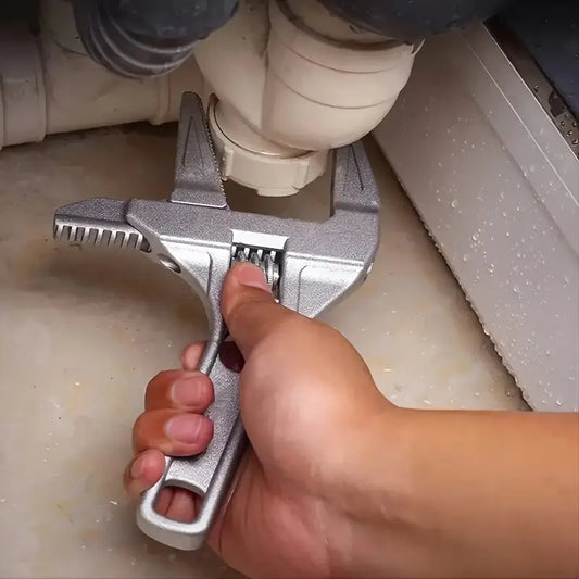 "Adjustable Wrench - Heavy-Duty Chrome Vanadium Steel"
