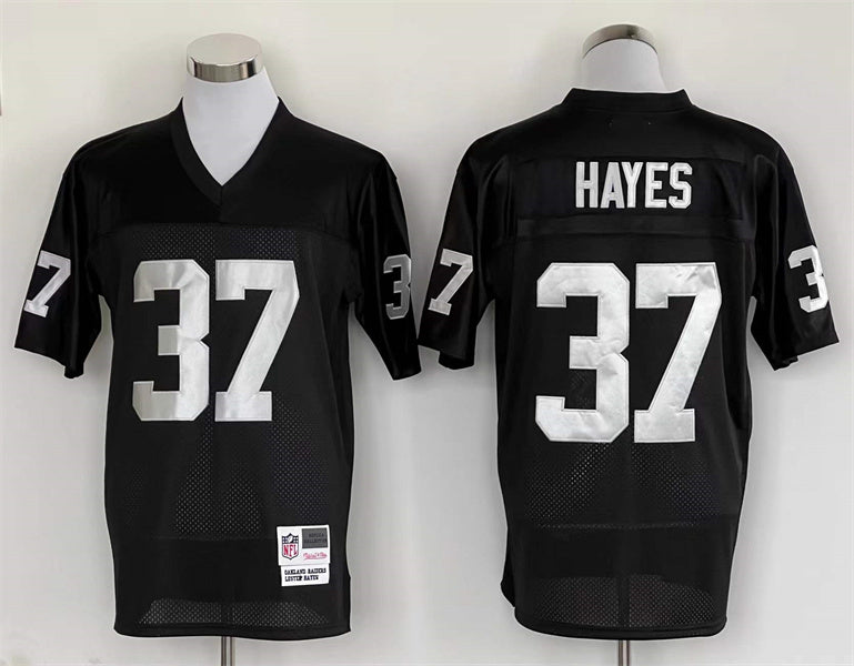 Men's Oakland Raiders Lester Hayes  Black Legacy Replica Jersey1