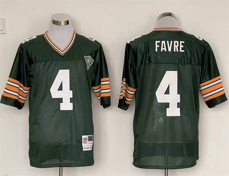 Men's Green Bay Packers Brett Favre  Green Legacy Replica Player Jersey1