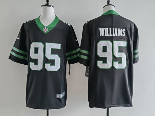 Men's New York Jets Quinnen Williams Jersey-Black