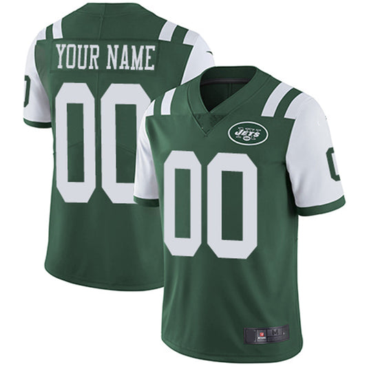 Custom1 New York Jets Home Green Vapor Untouchable Limited Jersey1 American Stitched Jersey1 Football Jerseys
