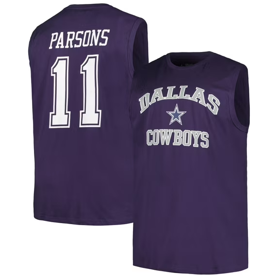 Men's Micah Parsons Navy Dallas Cowboys