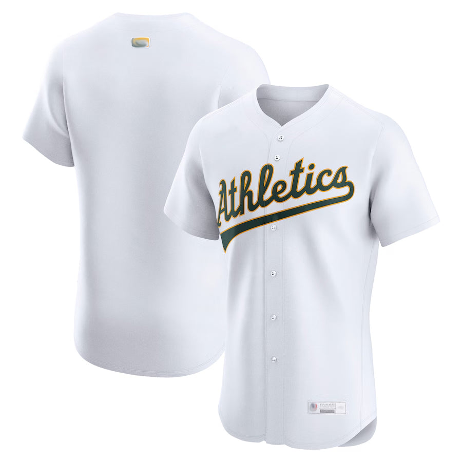 Athletics Blank Player White Limited Home Elite Baseball Jerseys