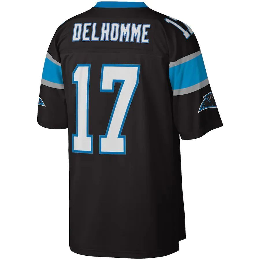 C.Panthers #17 Jake Delhomme  Black Player 2003 Legacy Replica Jersey Stitched American Football Jerseys