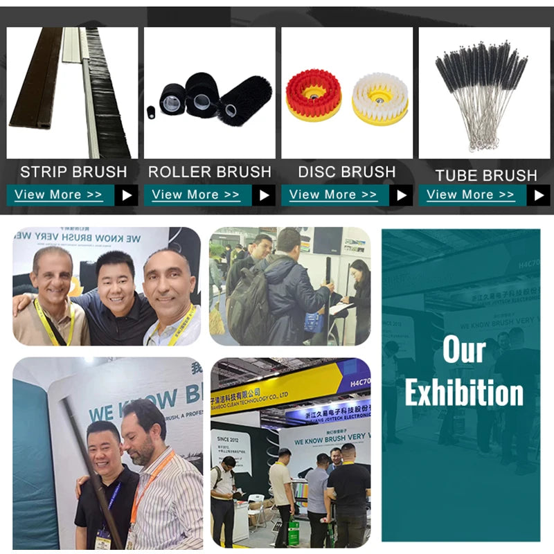 Customized Dust-proof Wire Nylon Abrasive Bristle Dusting Strip Industrial Brushes