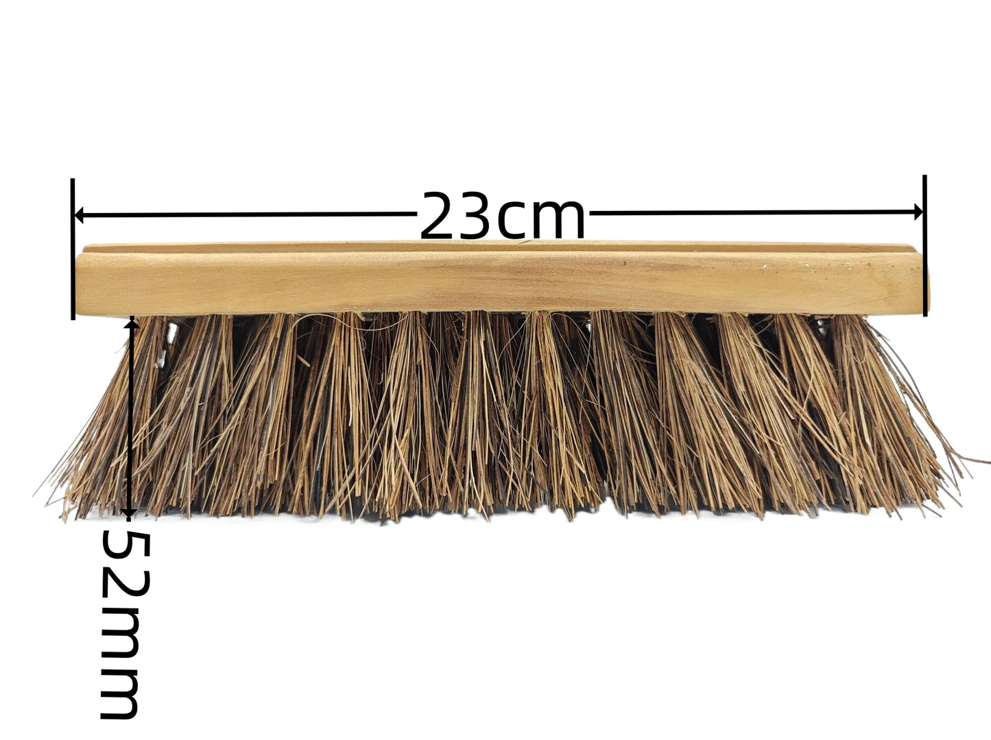 Factory Wholesale Hardwood Block Durabler Natural Fiber Brush Floor Brown Palmyra Coarse Sweeping Push Broom