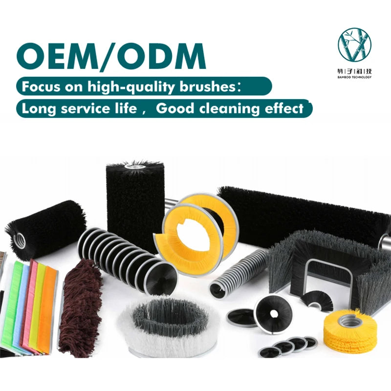 Customized Dust-proof Wire Nylon Abrasive Bristle Dusting Strip Industrial Brushes