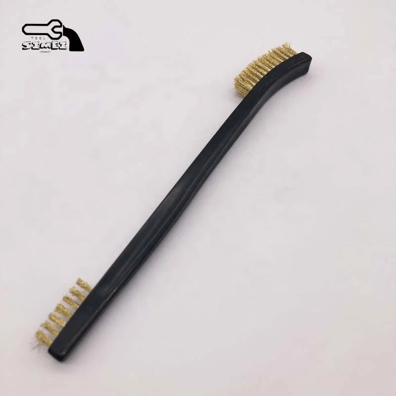 No.22S004 Industrial/DIY 3-Piece Double Ended Brush Set Stainless Steel/Nylon/Brass Wire for Cleaning