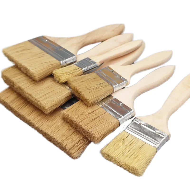 2 Inch Natural Bristle Fine Paint Brush with Wooden Handle for Wall Paint DIY Grade OEM 3-Year Warranty