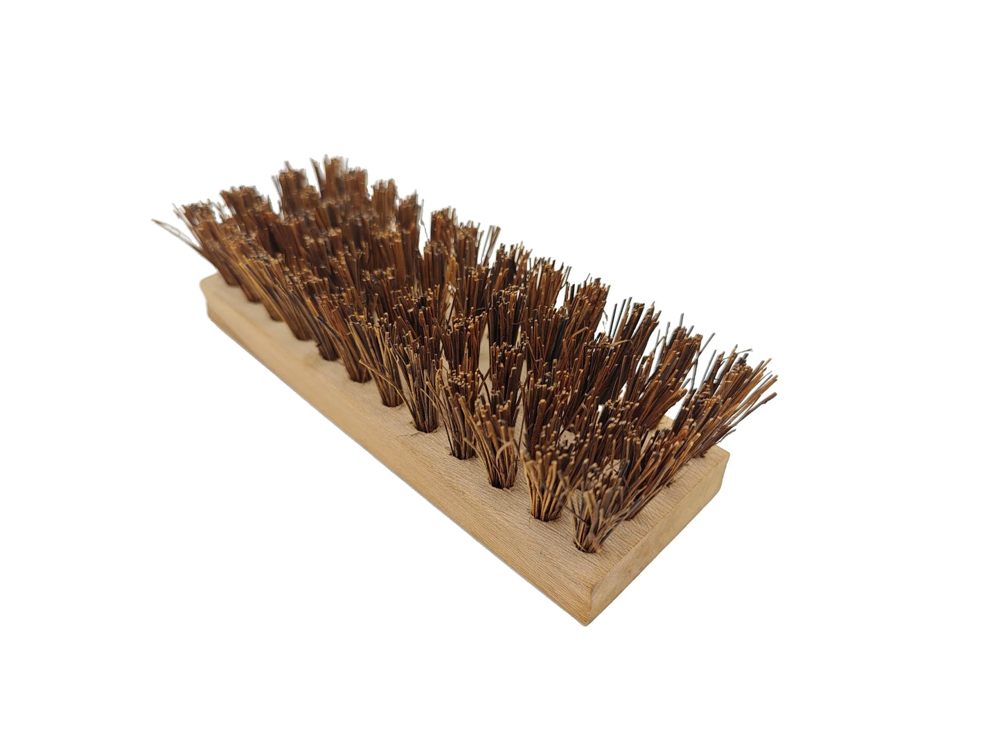 Factory Wholesale Hardwood Block Durabler Natural Fiber Brush Floor Brown Palmyra Coarse Sweeping Push Broom