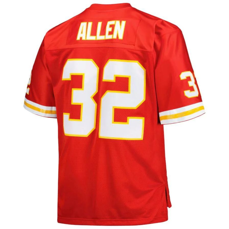 KC.Chiefs #32 Marcus Allen  Red Big & Tall 1994 Retired Player Replica Jersey Stitched American Football Jerseys