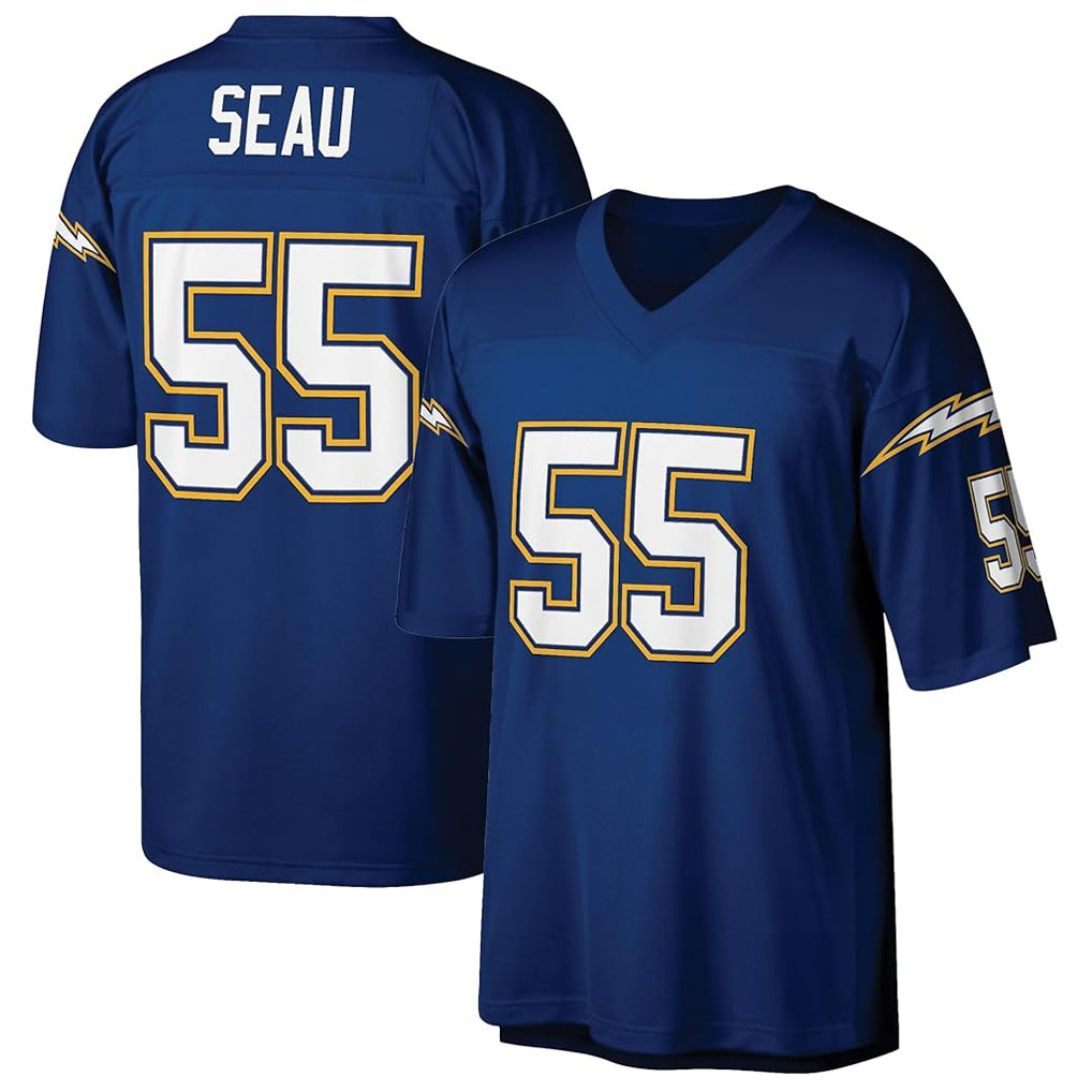 LA.Chargers #55 Junior Seau Player  Royal Legacy Replica Football Jerseys