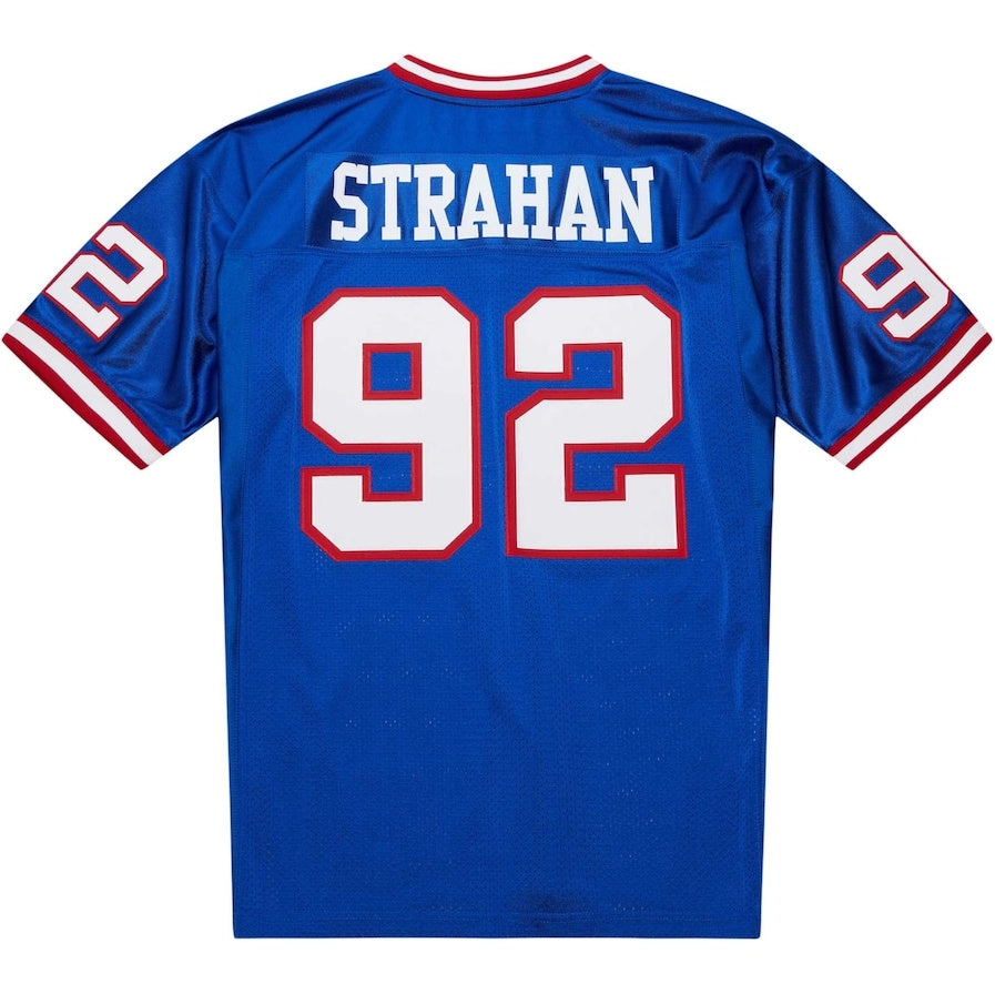 NY.Giants #92 Michael Strahan 1993  Authentic Throwback Retired Player Jersey - Royal Stitched American Football Jerseys