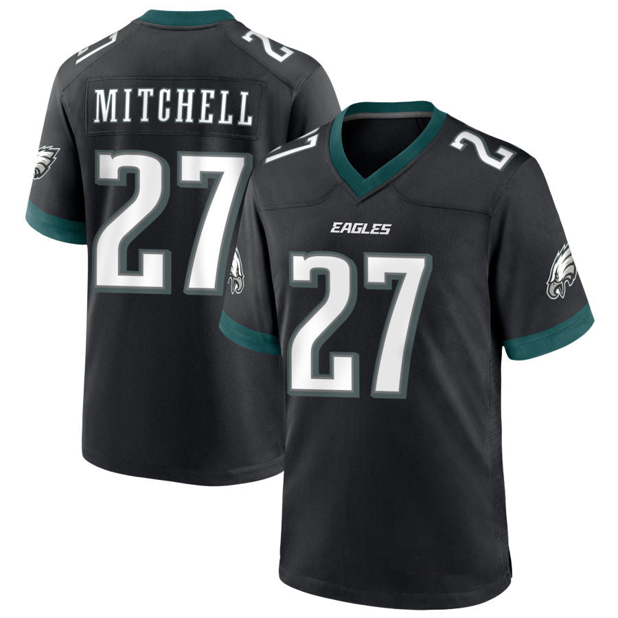 P.Eagles #27 Quinyon Mitchell Player Black Home Game Football Jerseys