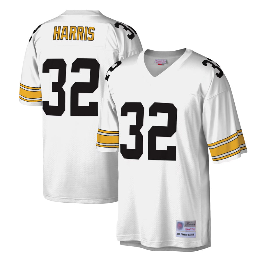 P.Steelers #32 Franco Harris Player  White Legacy Replica Football Jerseys