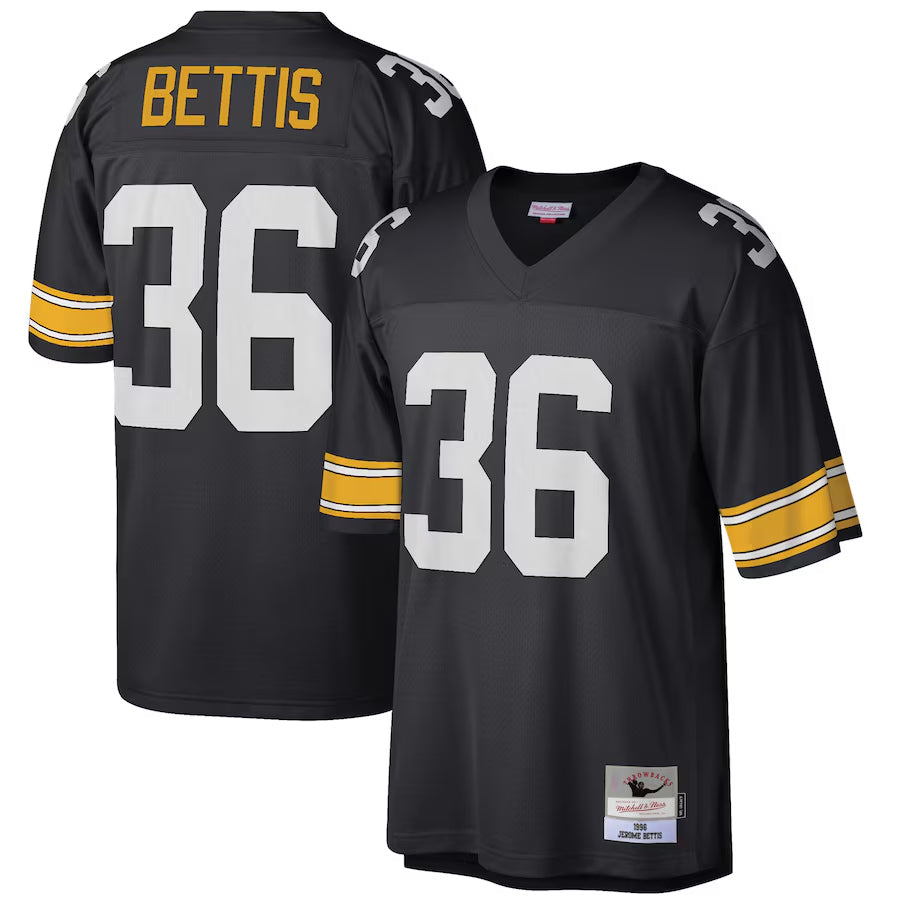 P.Steelers #36 Jerome Bettis Player  Black 1996 Retired Replica Football Jerseys