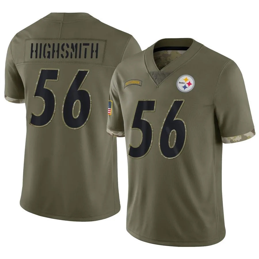P.Steelers #56 Alex Highsmith Player Salute To Service Limited Olive Football Jerseys